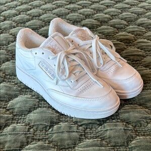 Reebok White Leather Sneakers